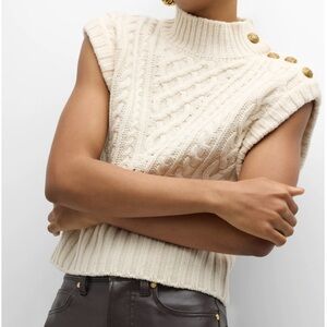 Veronica Beard - Holton Cable-Knit Vest